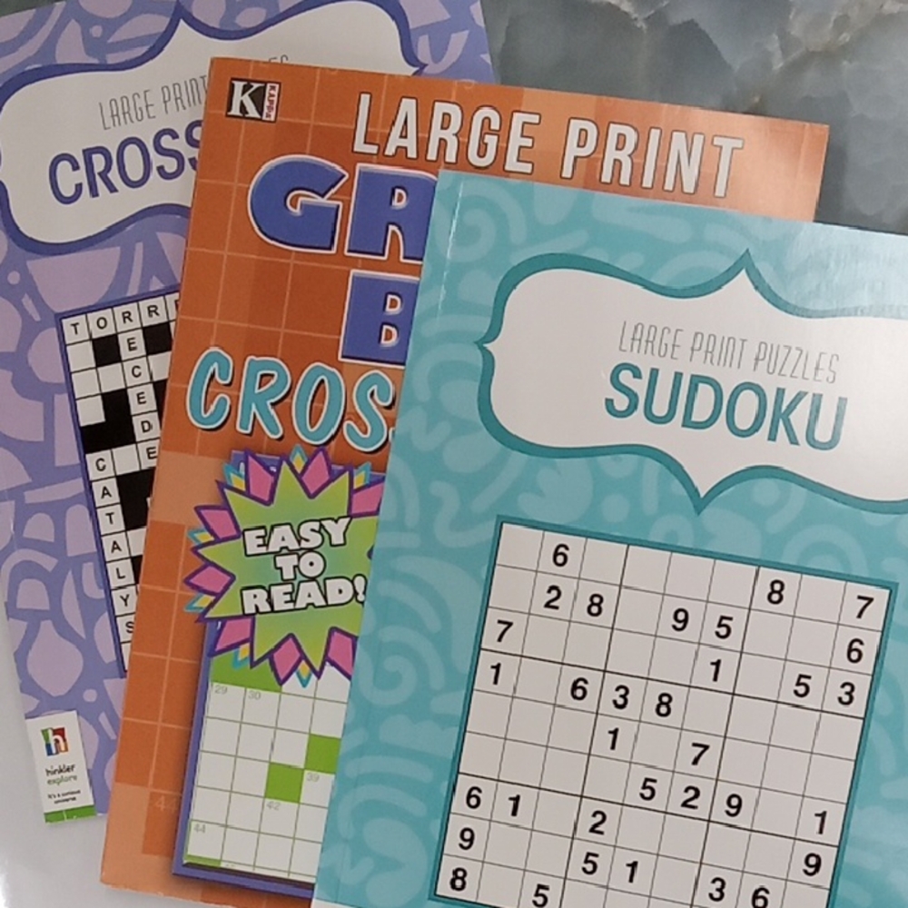 Kappa Large Print Puzzle Book Set Of 3